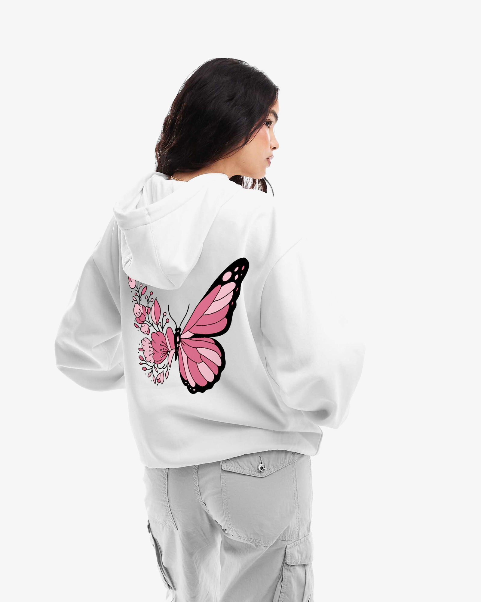 Butterfly Female Stylish Hoodie