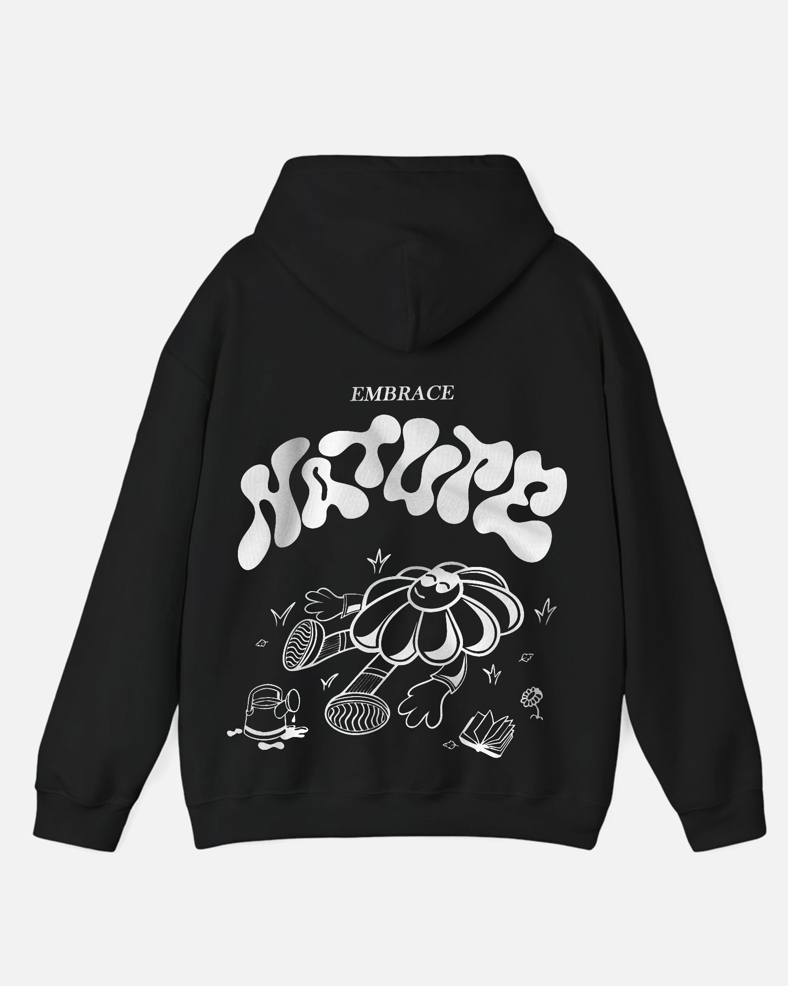 Embrace Nature Black Hoodie